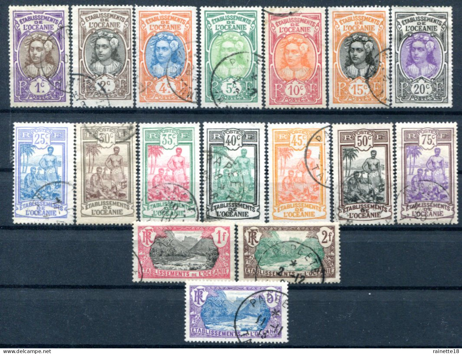 Ets De L'Océanie      21/37 Oblitérés - Used Stamps