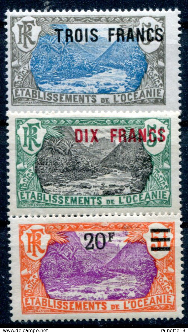 Ets De L'Océanie      66/68 * - Unused Stamps