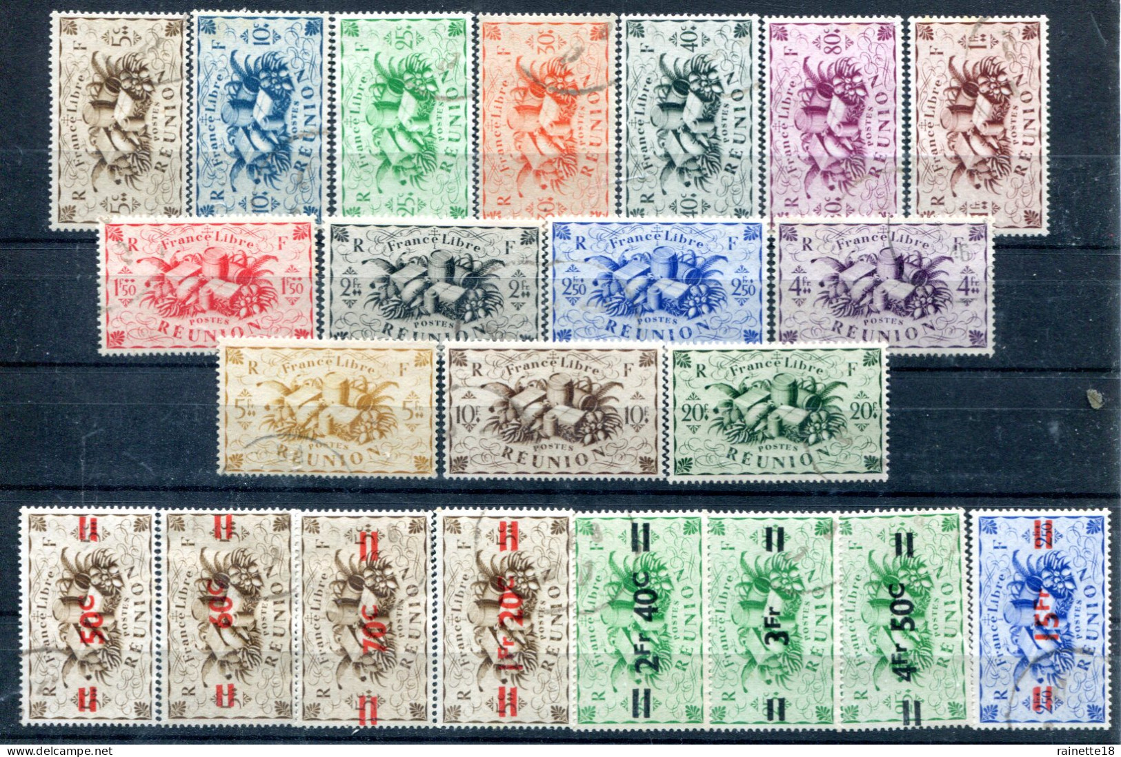 Réunion             233/246 Oblitérés + 252/256 Oblitérés - Used Stamps