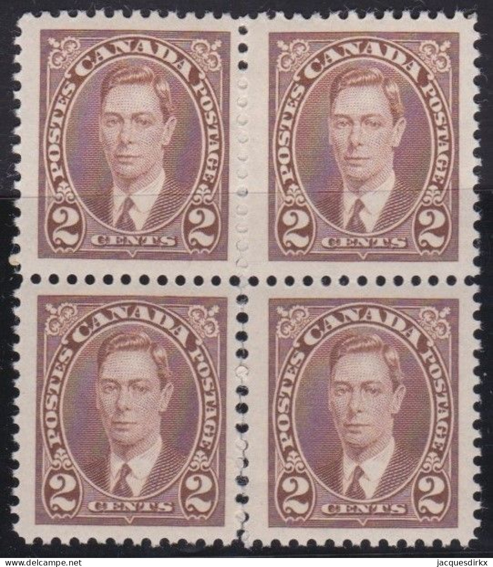 Canada     .    SG  .    358   Bloc Of 4        .    * / **       .     2 Stamps MNH - Ongebruikt