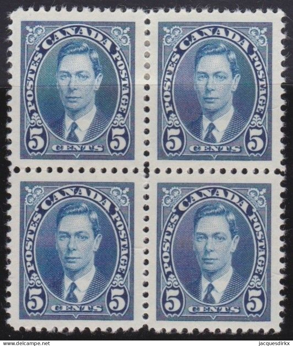 Canada     .    SG  .    361  Bloc Of 4        .    * / **       .     2 Stamps MNH - Ungebraucht