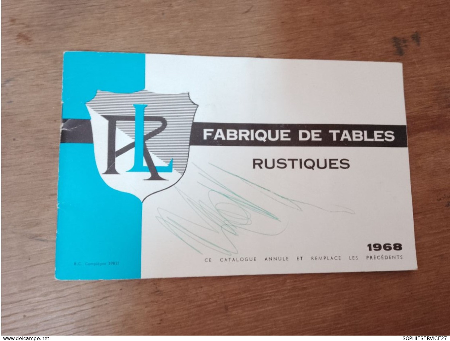 129 //  FABRIQUE DE TABLES RUSTIQUES 1968 / CATALOGUE - Haus & Dekor