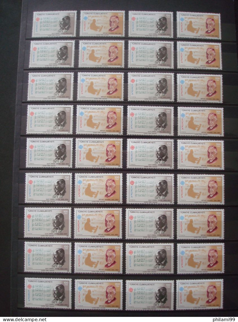 TURKEY 1985 MNH** (36x) COT. Mi. 36x35 = 1.260 € EUROPA / MUSIC - Unused Stamps