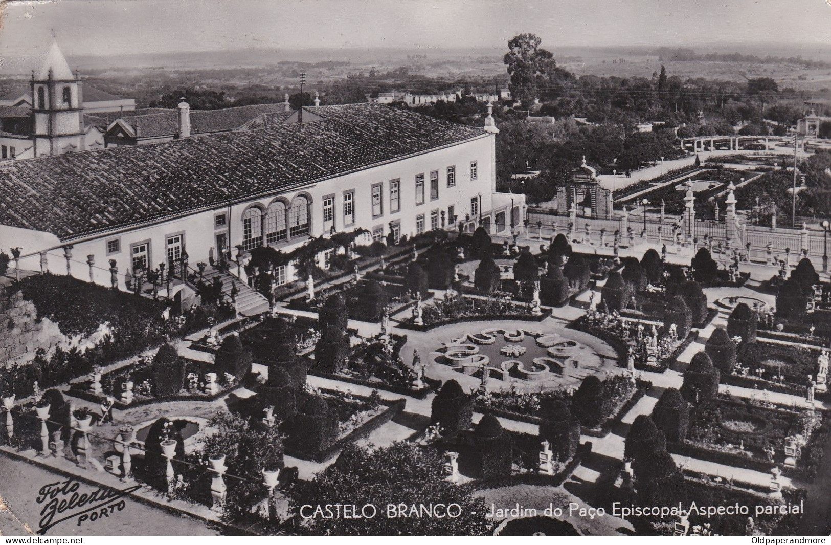 POSTCARD PORTUGAL - CASTELO BRANCO - JARDIM DO PAÇO EPISCOPAL -VISTA PARCIAL - Castelo Branco