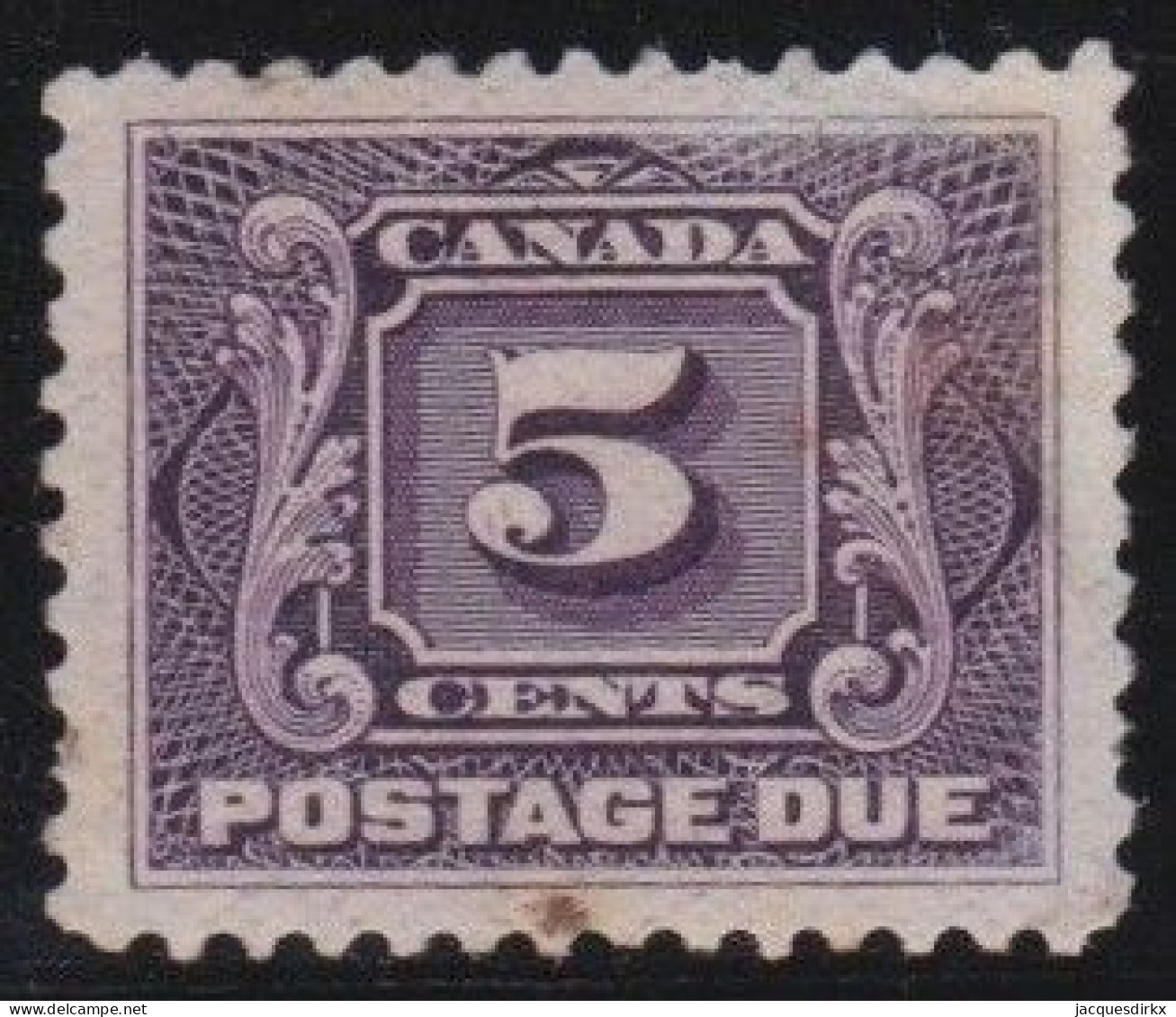 Canada     .    SG  .    D 12   .   Slightly Stained         .    *     .        Mint-hinged - Portomarken