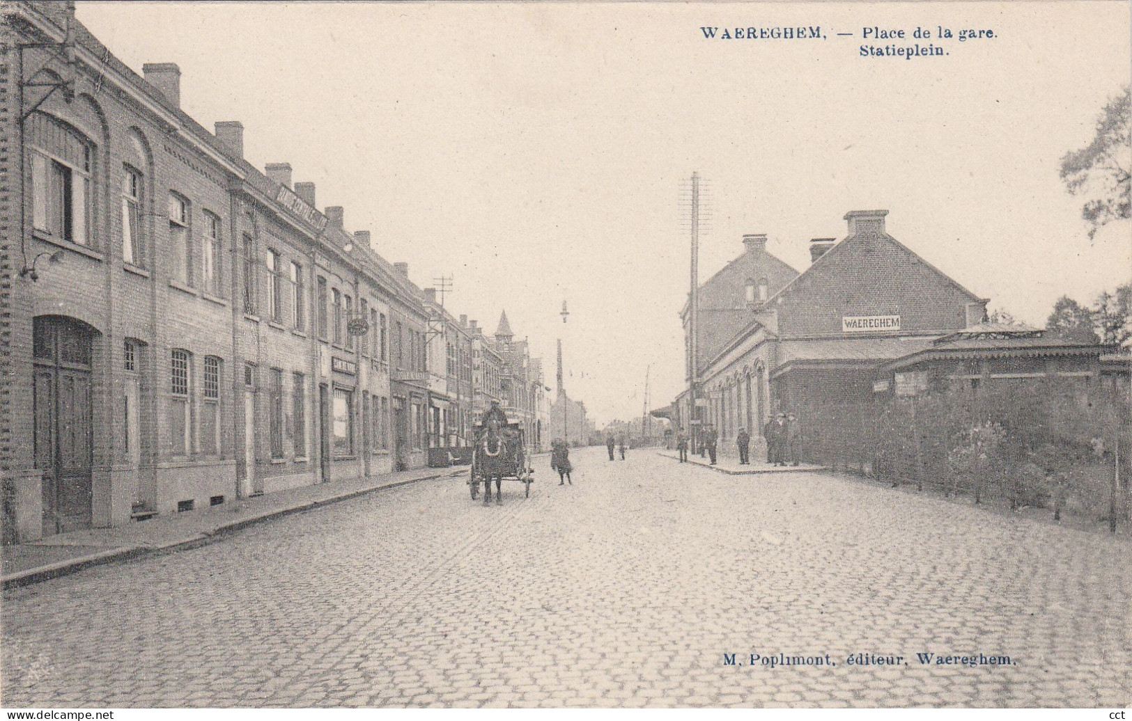 Waereghem  Waregem   Place De La Gare  Statieplein - Waregem