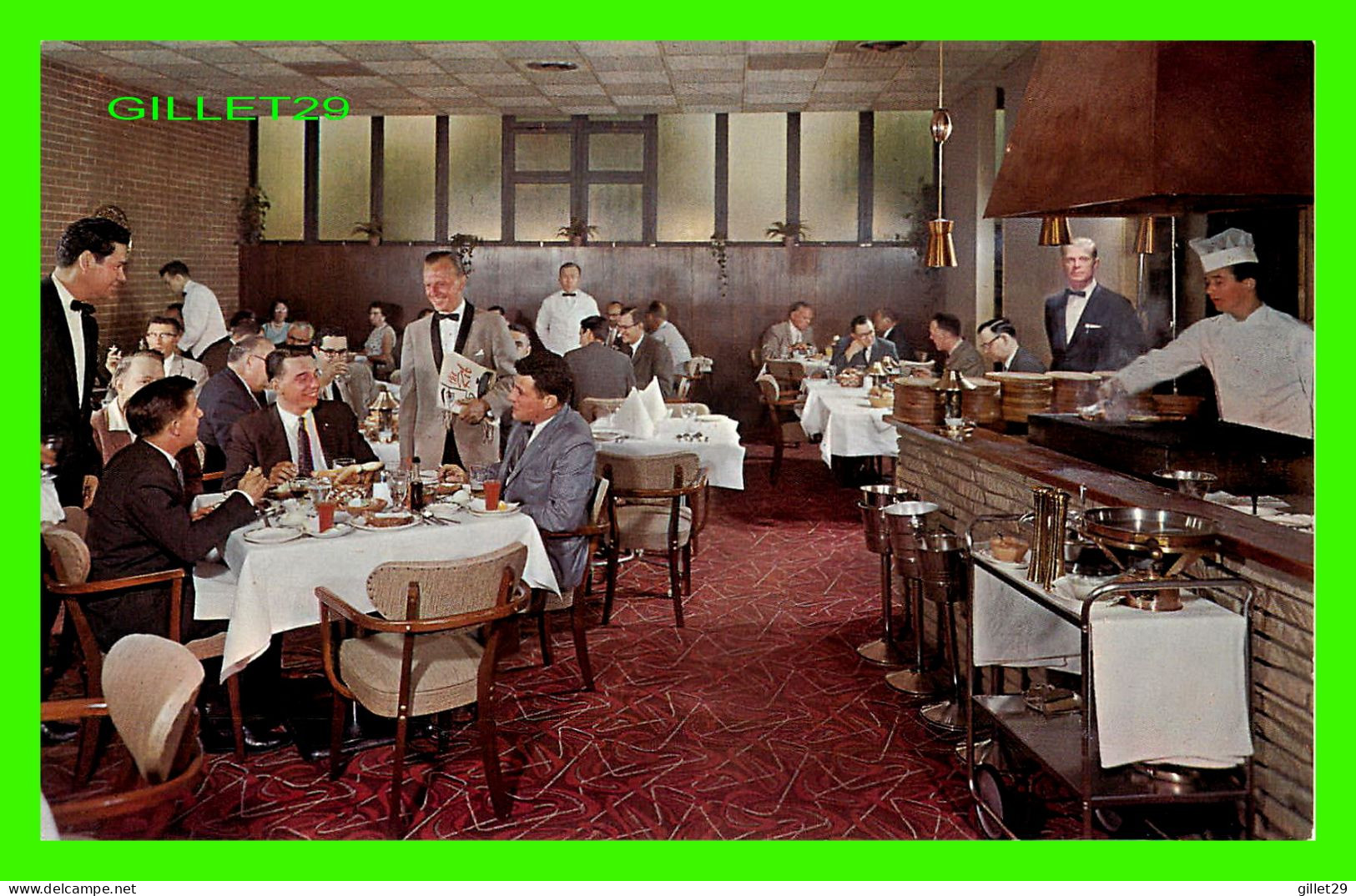 OTTAWA, ONTARIO - RIVERSIDE HOTEL - DINNING ROOM - ANIMATED WITH PEOPLES - W. SCHERMER - - Ottawa