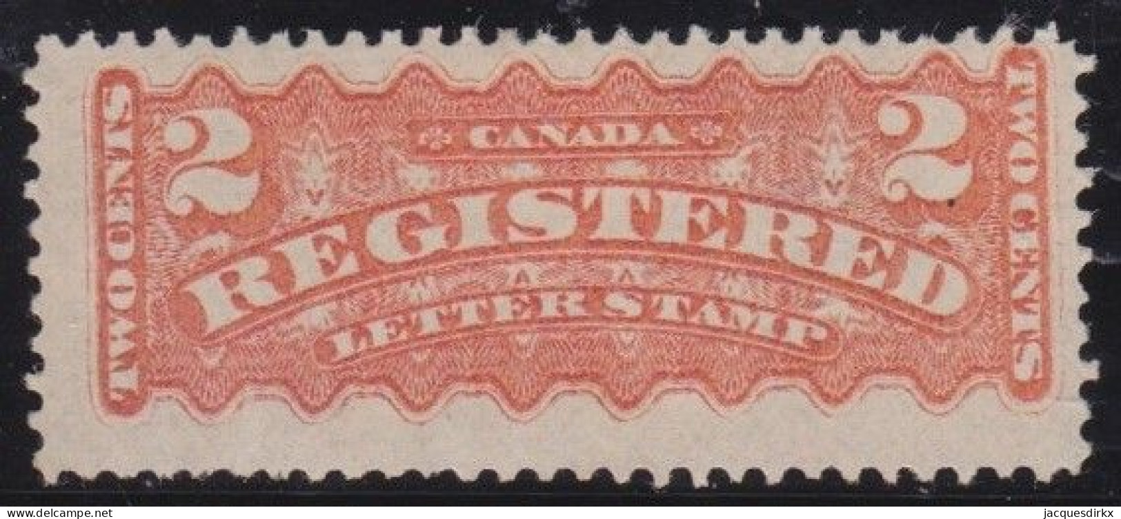 Canada     .    SG  .   R 1  (2 Scans)      .   *      .      Mint-hinged - Einschreibemarken