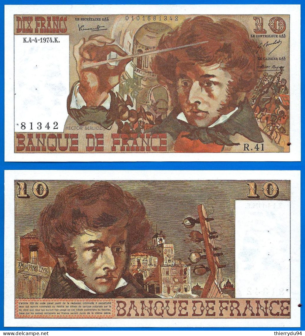 France 10 Francs 1974 Serie R Du 04 04 1974 Que Prix + Port Berlioz Paypal Crypto Bitcoin OK - 10 F 1972-1978 ''Berlioz''