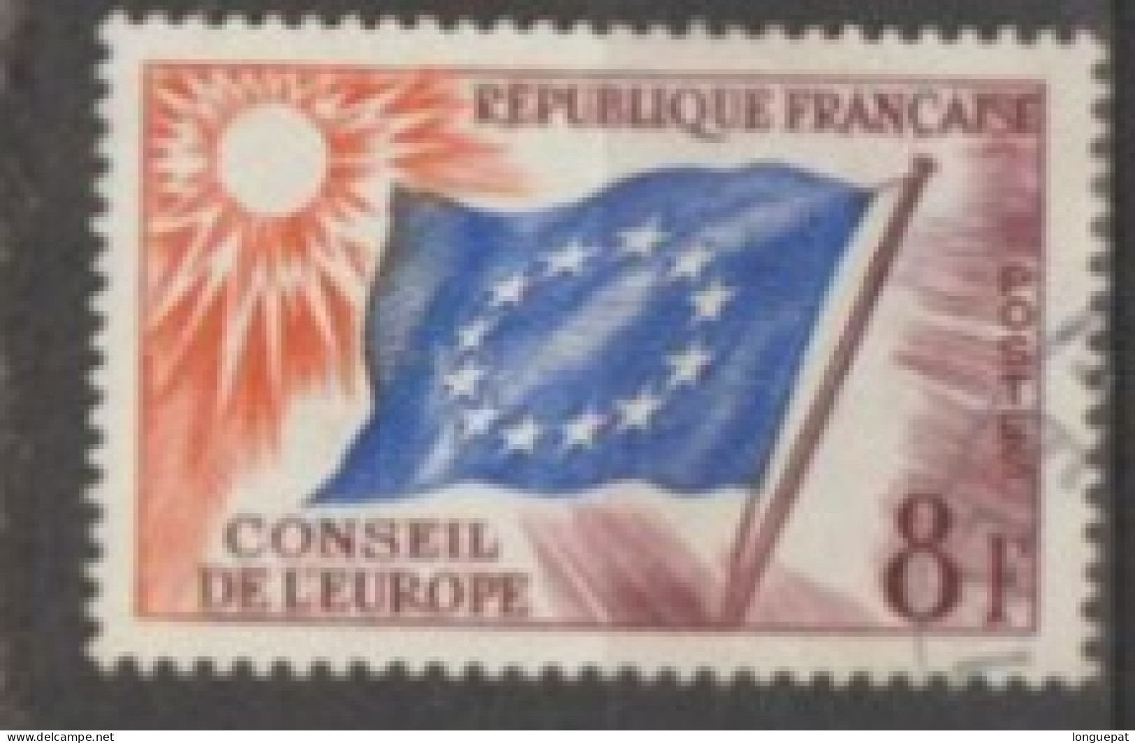 FRANCE : Conseil De L'Europe - Drapeau Du Conseil - Used