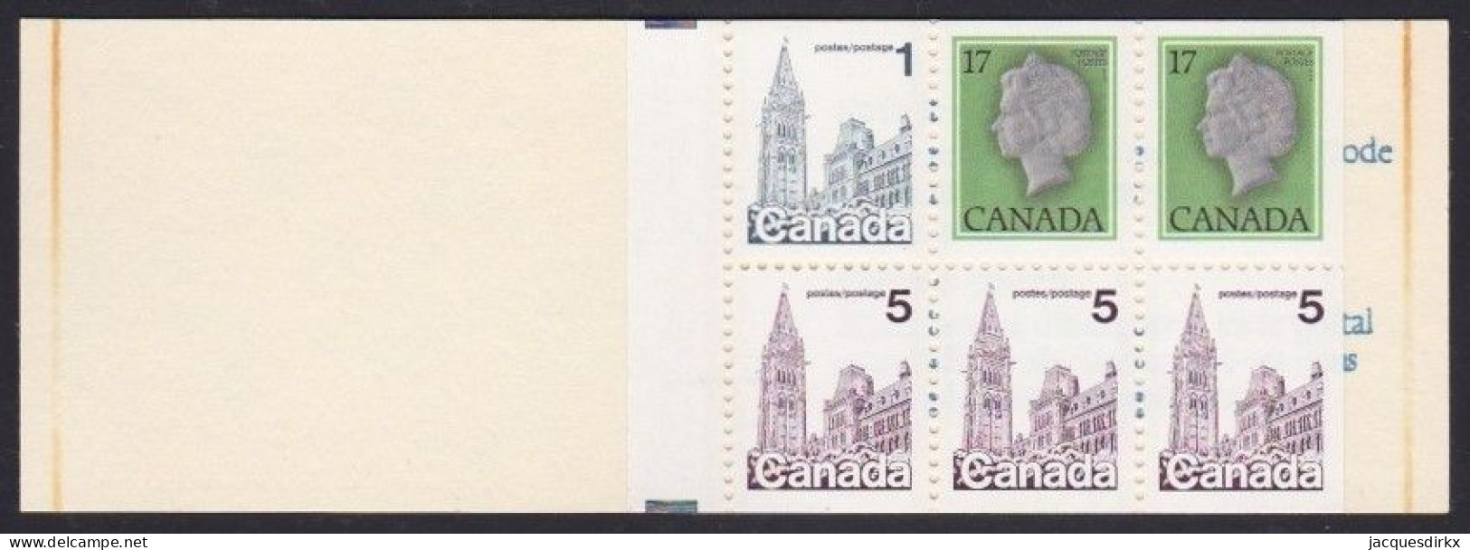 Canada     .    SG  .    Booklet  (2 Scans)        .    **       .       MNH - Cuadernillos Completos