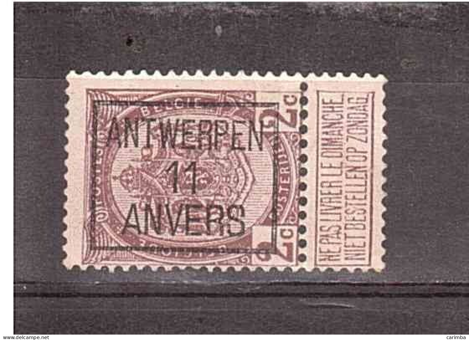 ANTWERPEN 11 ANVERS - Typografisch 1906-12 (Wapenschild)