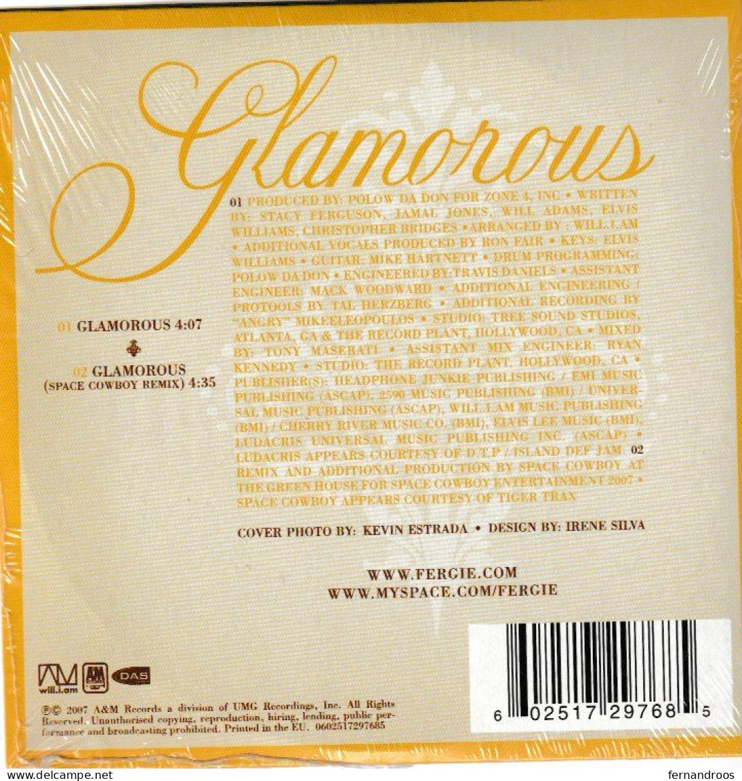 FERGIE FEAT. LUDACRIS – GLAMOROUS CD  NEW NEUF NIEUW - Other - English Music