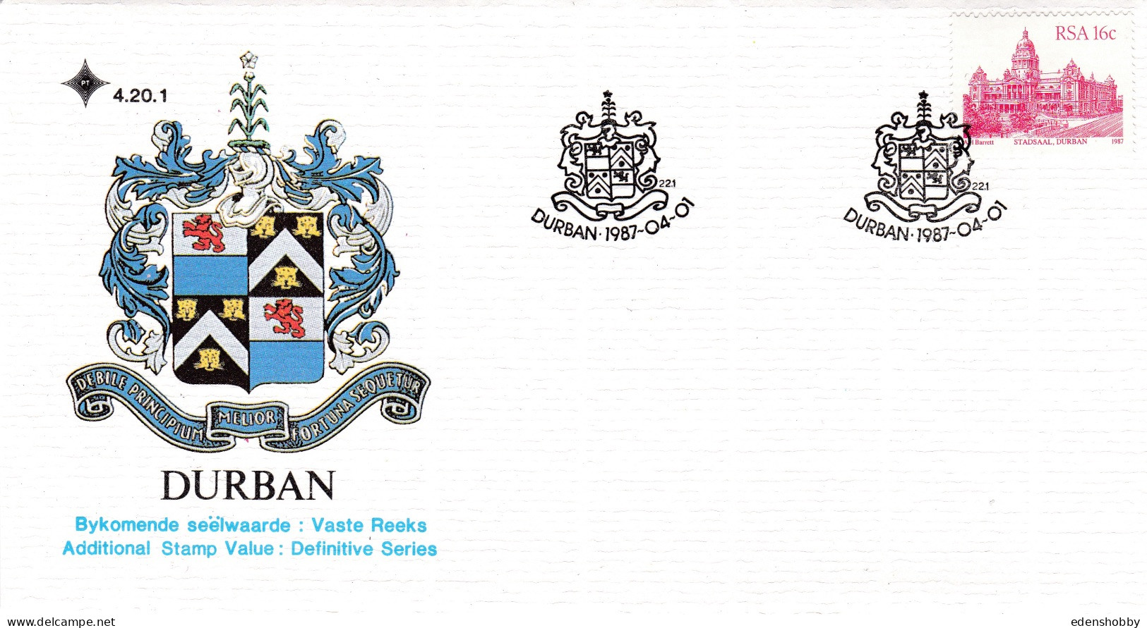 1987 SOUTH AFRICA RSA 1987 10 Official First Day Covers FDC 4.2 4.20.1 4.21 4.22 4.22.1 4.23 - Lettres & Documents