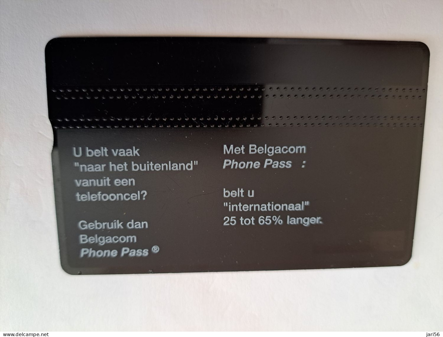 BELGIUM  L & G CARD / PHONE PASS/ BIG/PIG/VARKEN  /  / 801L  / CARD 20 UNITS  / USED CARD     ** 15033** - Con Chip