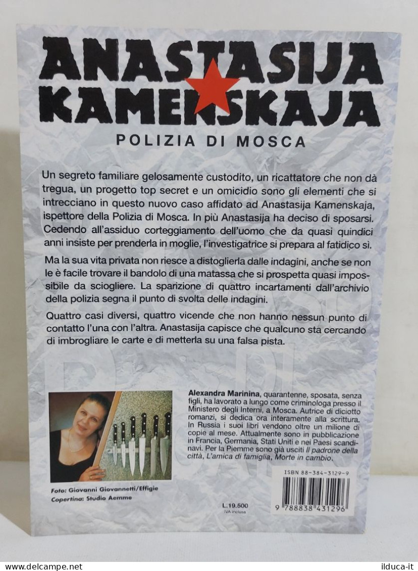 37253 V Alexandra Marinina - Anastasija Kamenskaja: Un Caso Di Ricatto - PIEMME - Classic