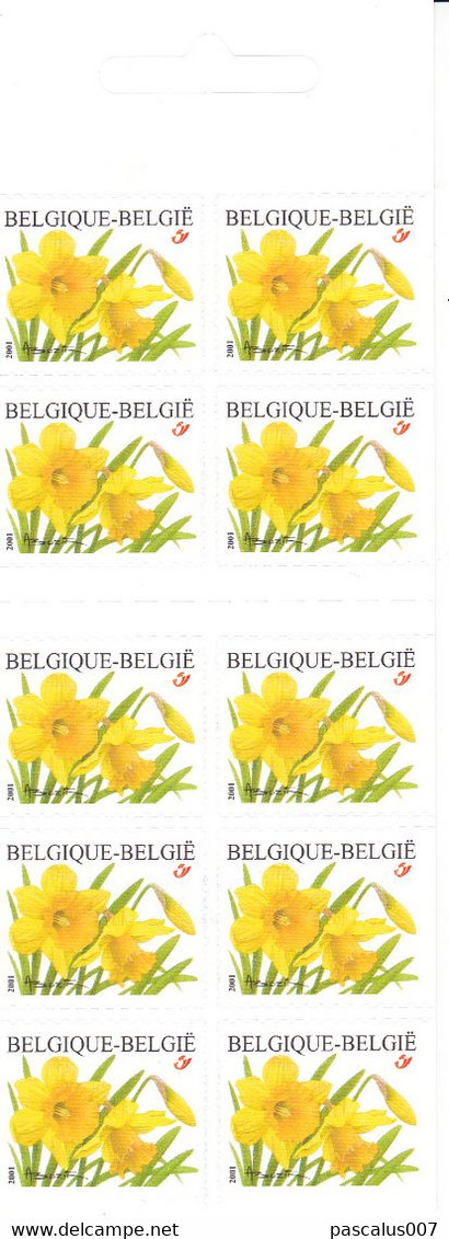 5 3046  B 39   Belgique  Carnet  Floralie Fleurs Floriade Narcisse Des Bois Jaune Trompetnarcis 10-12-2001 13,5€ - Zonder Classificatie