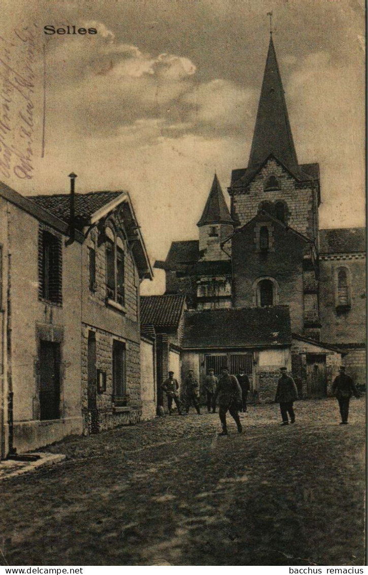 SELLES Avec Soldats Allemands   Deutsche FELDPOSTKARTE 8.12.1917 - Jussey