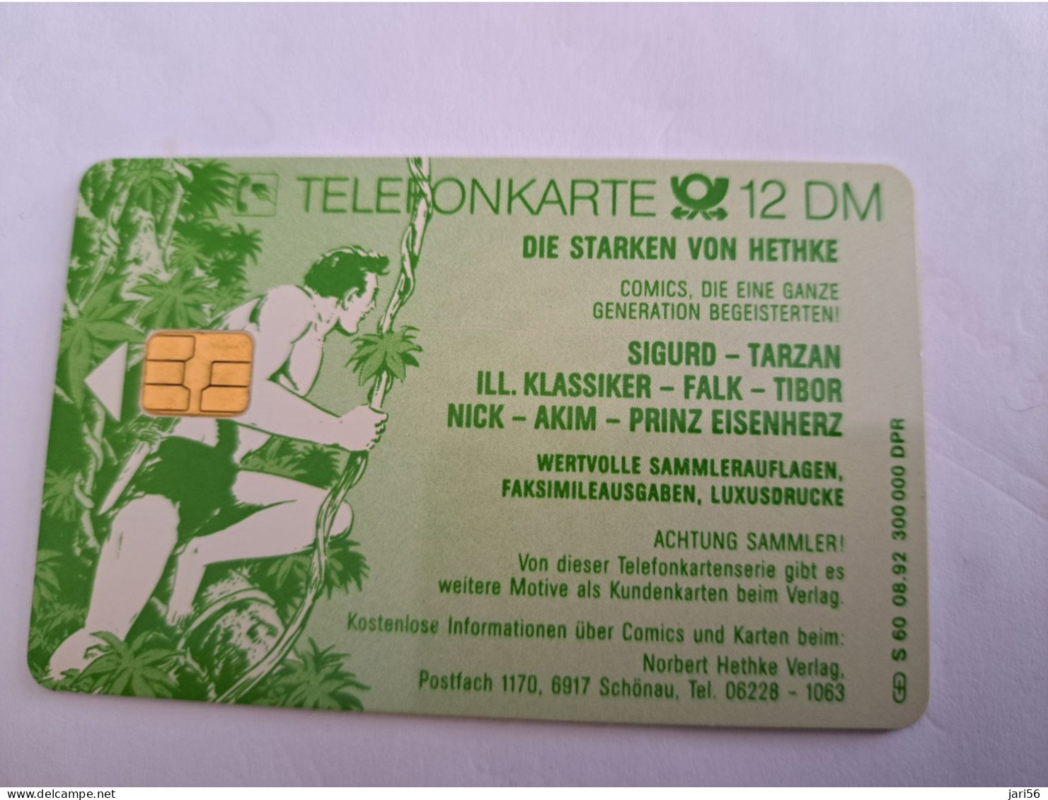 DUITSLAND/ GERMANY  CHIPCARD/ TIBOR/ COMIC/ STRIP//    / 12 DM  CARD / S60 / USED   CARD     **15038** - S-Series: Schalterserie Mit Fremdfirmenreklame