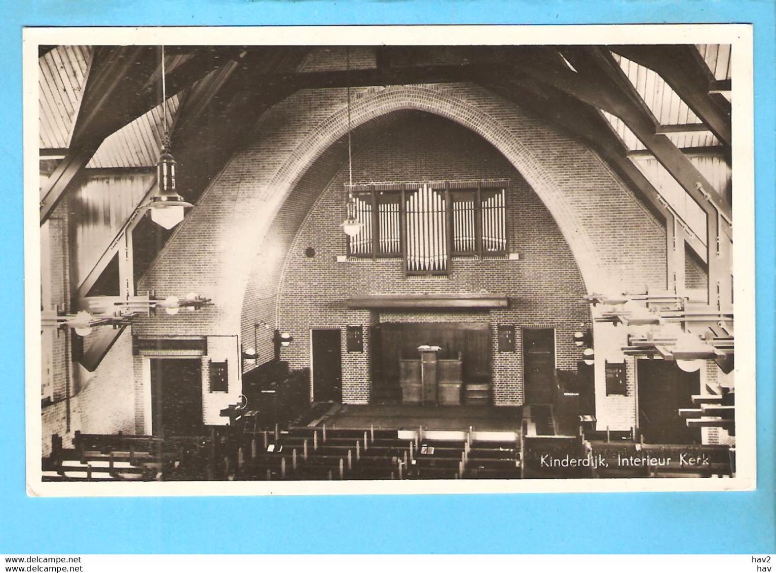 Kinderdijk Interieur En Orgel Kerk C149 - Kinderdijk