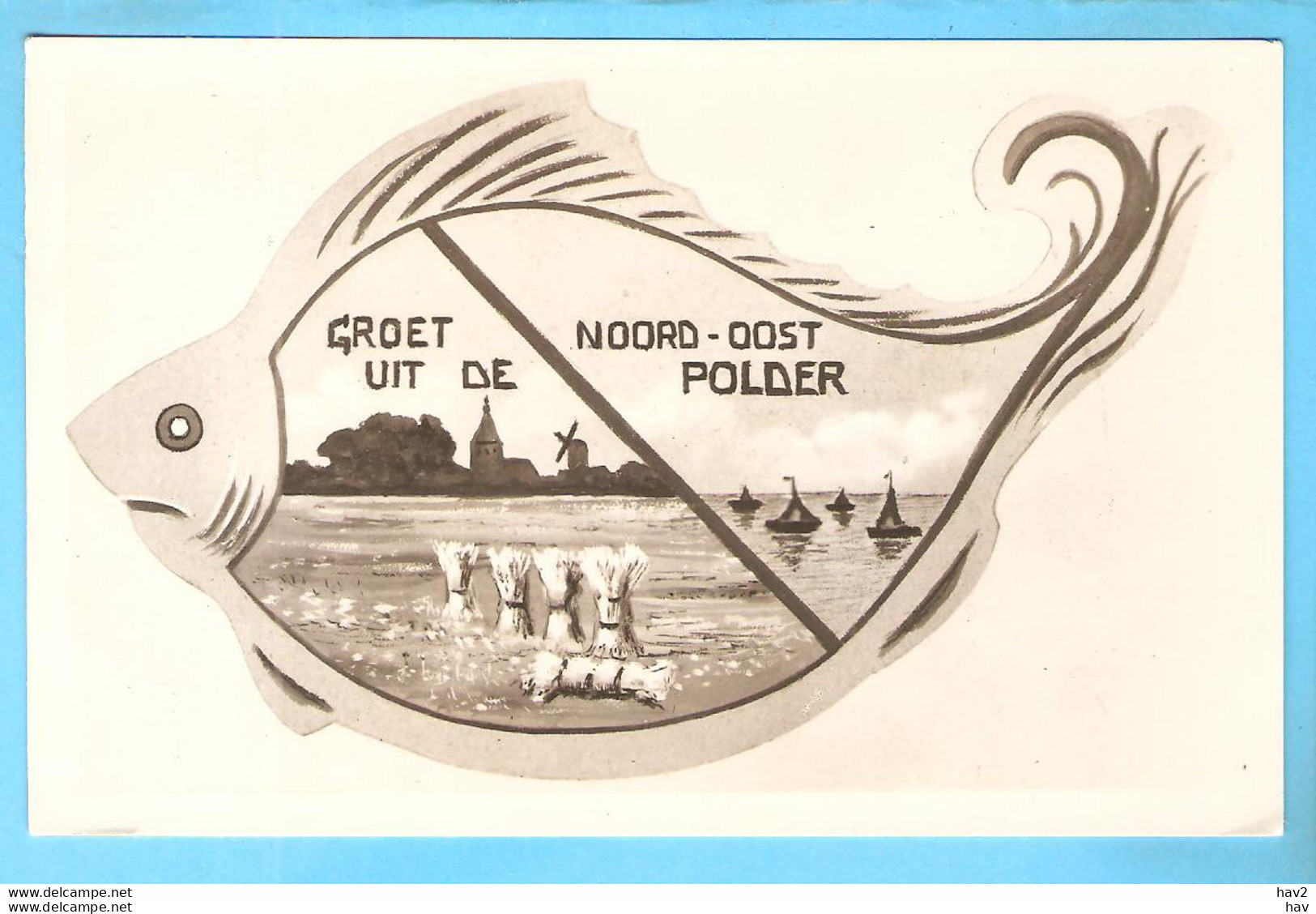 Noord-Oostpolder Groeten In Fantasie Vis RY57064 - Otros & Sin Clasificación