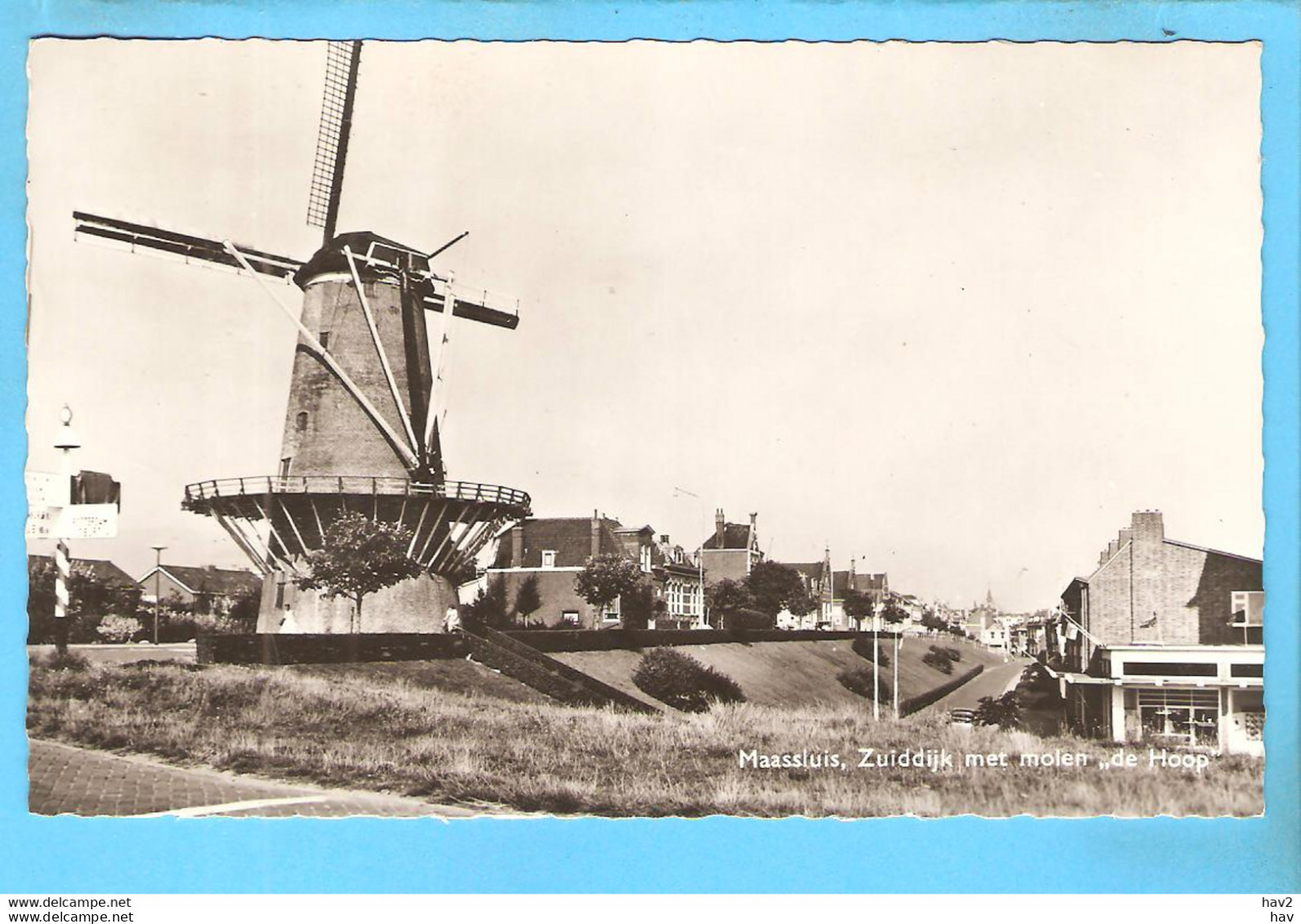 Maassluis Zuiddijk Met Molen De Hoop ML2275 - Maassluis