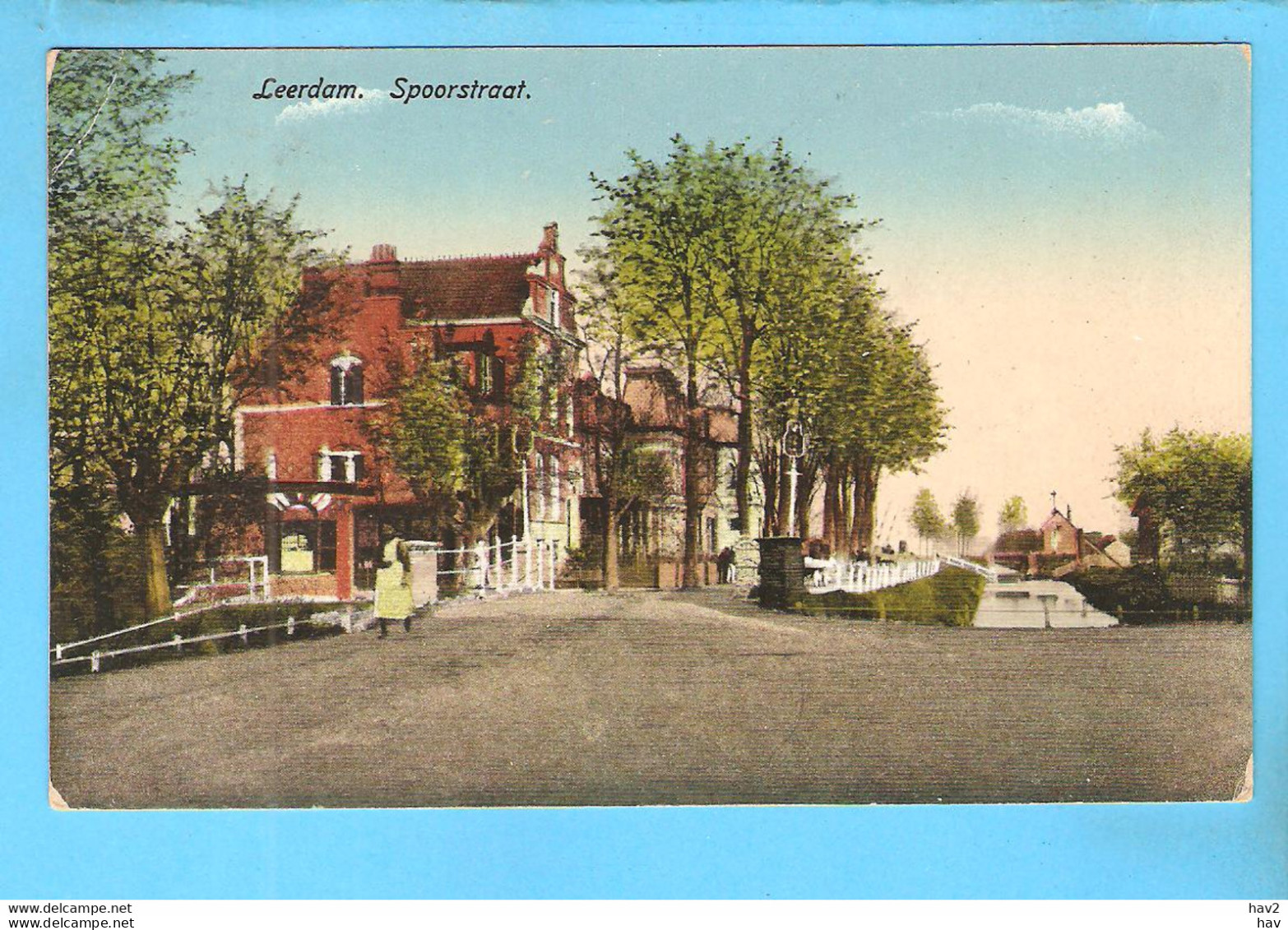 Leerdam Spoorstraat In Kleur 1949 RY56265 - Leerdam