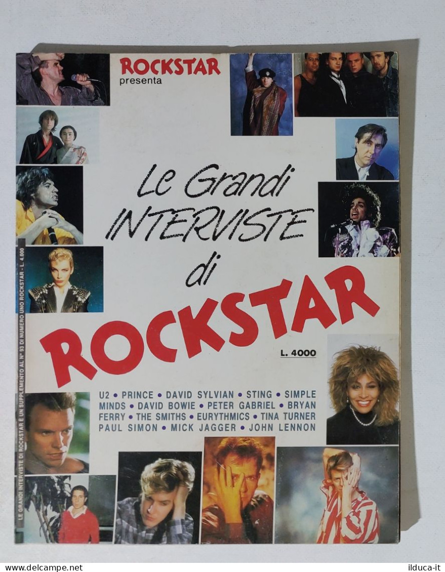 39588 Rockstar 1988 Suppl. Al Numero 93 - Le Grandi Interviste - Música