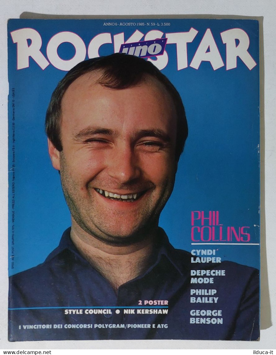 39595 Rockstar 1985 N. 59 - Phil Collins / Depeche Mode + PosterStyle Council - Música