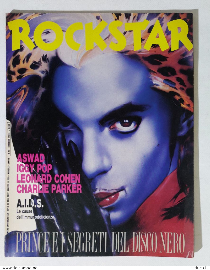 39648 Rockstar 1988 N. 96 - Prince / AIDS / Iggy Pop / Charlie Parker / Aswad - Musique