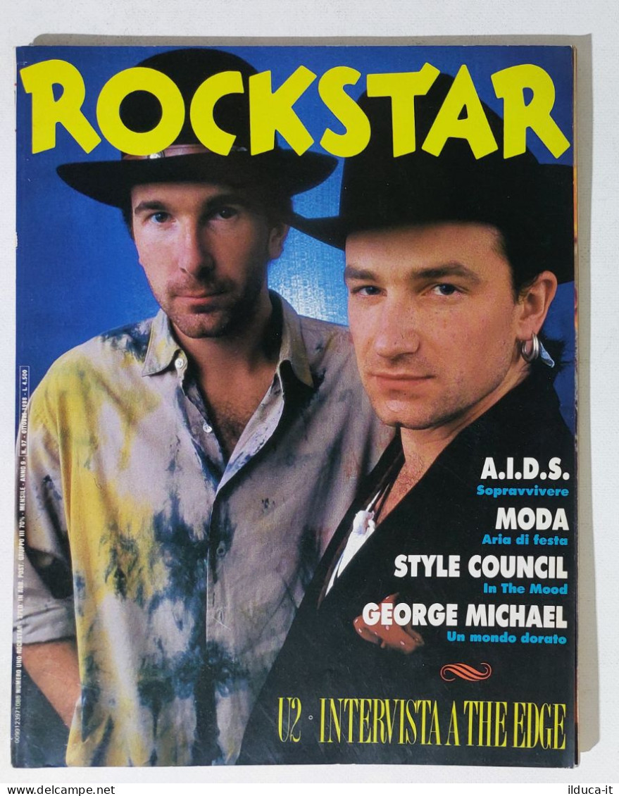 39649 Rockstar 1988 N. 97 - U2 / AIDS / George Michael / Style Council - Musik