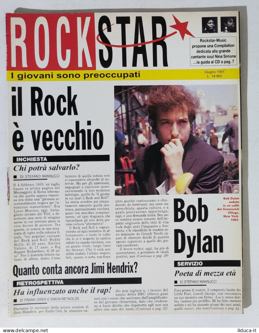 39689 Rockstar 1991 N. 129 - Bob Dylan / Jimi Hendrix - Música