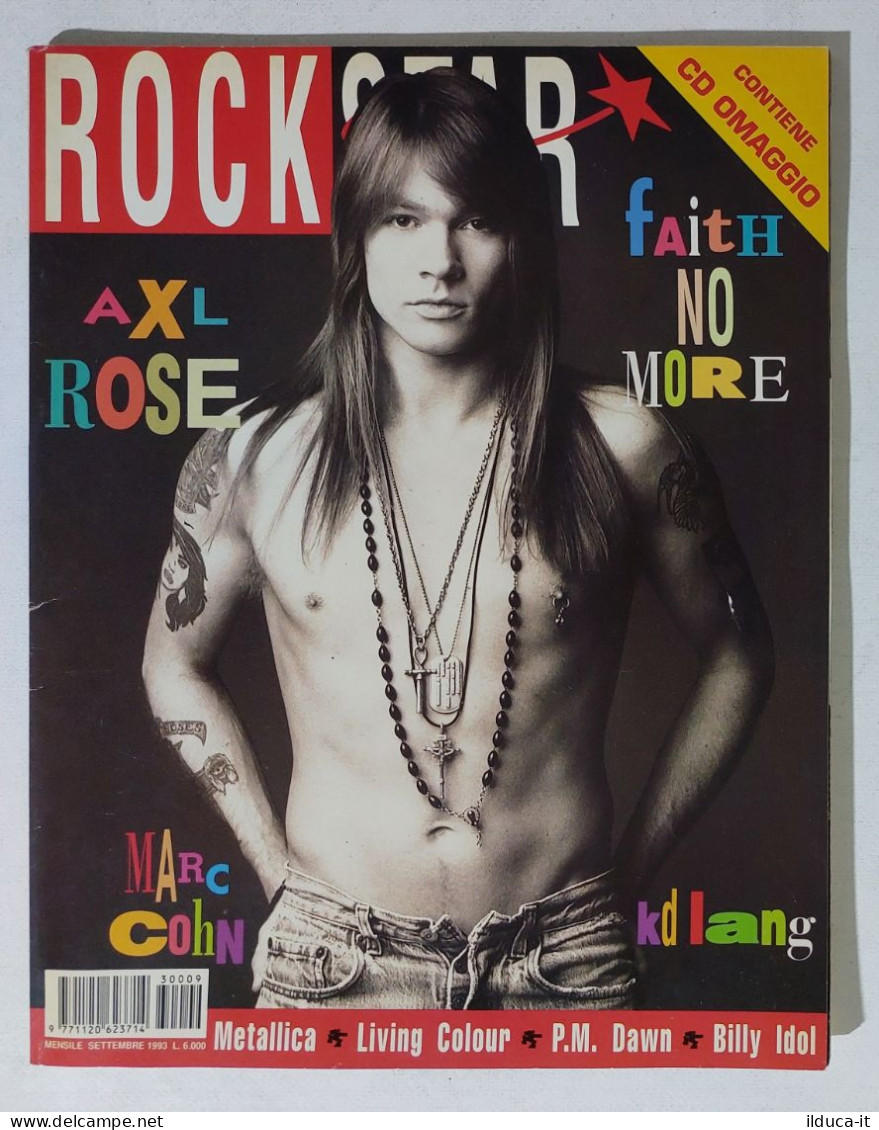 39731 Rockstar 1993 N. 5 (155) - Axl Rose / Metallica / Billy Idol - Musica