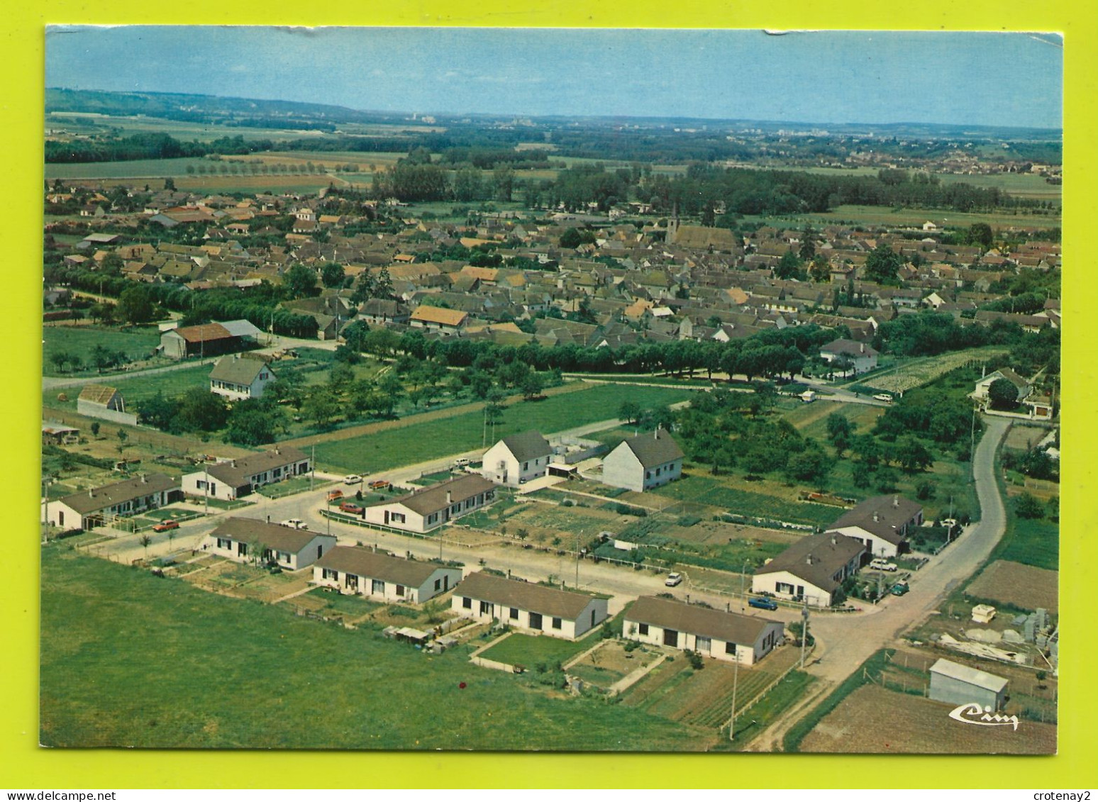 89 VERON Vue Générale Aérienne Lotissement Cité Villambert Maison En Construction à Droite VOIR DOS - Veron