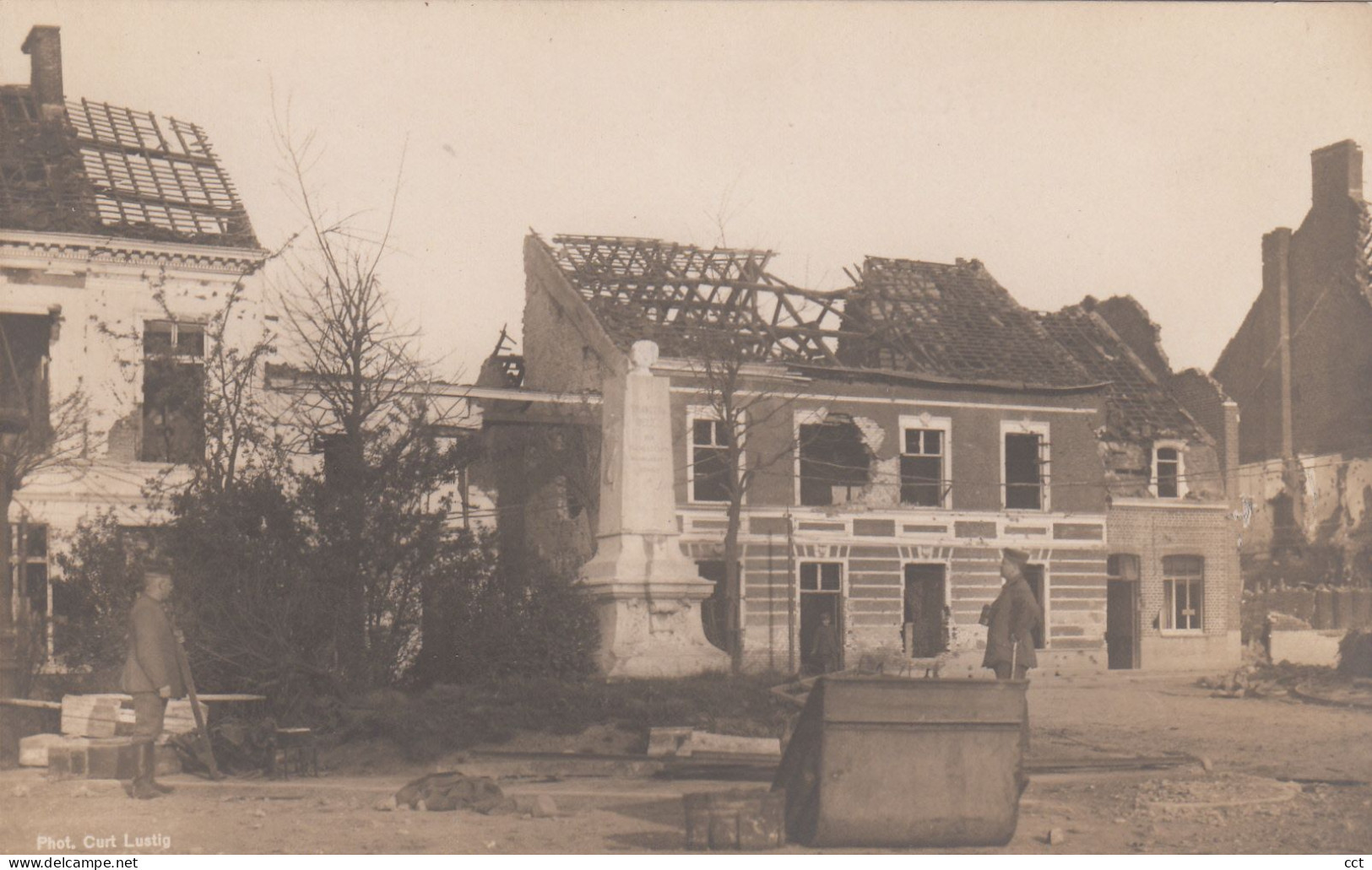 Messines  Mesen    CARTE PHOTO   Zerschossene Häuser In Messines - Mesen