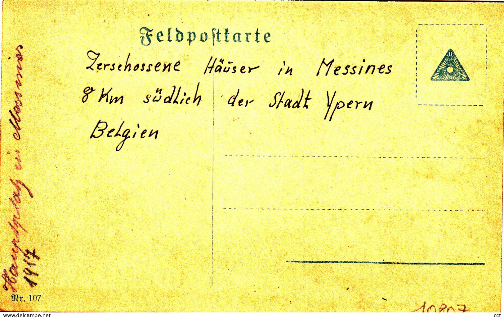 Messines  Mesen    CARTE PHOTO   Zerschossene Häuser In Messines - Mesen