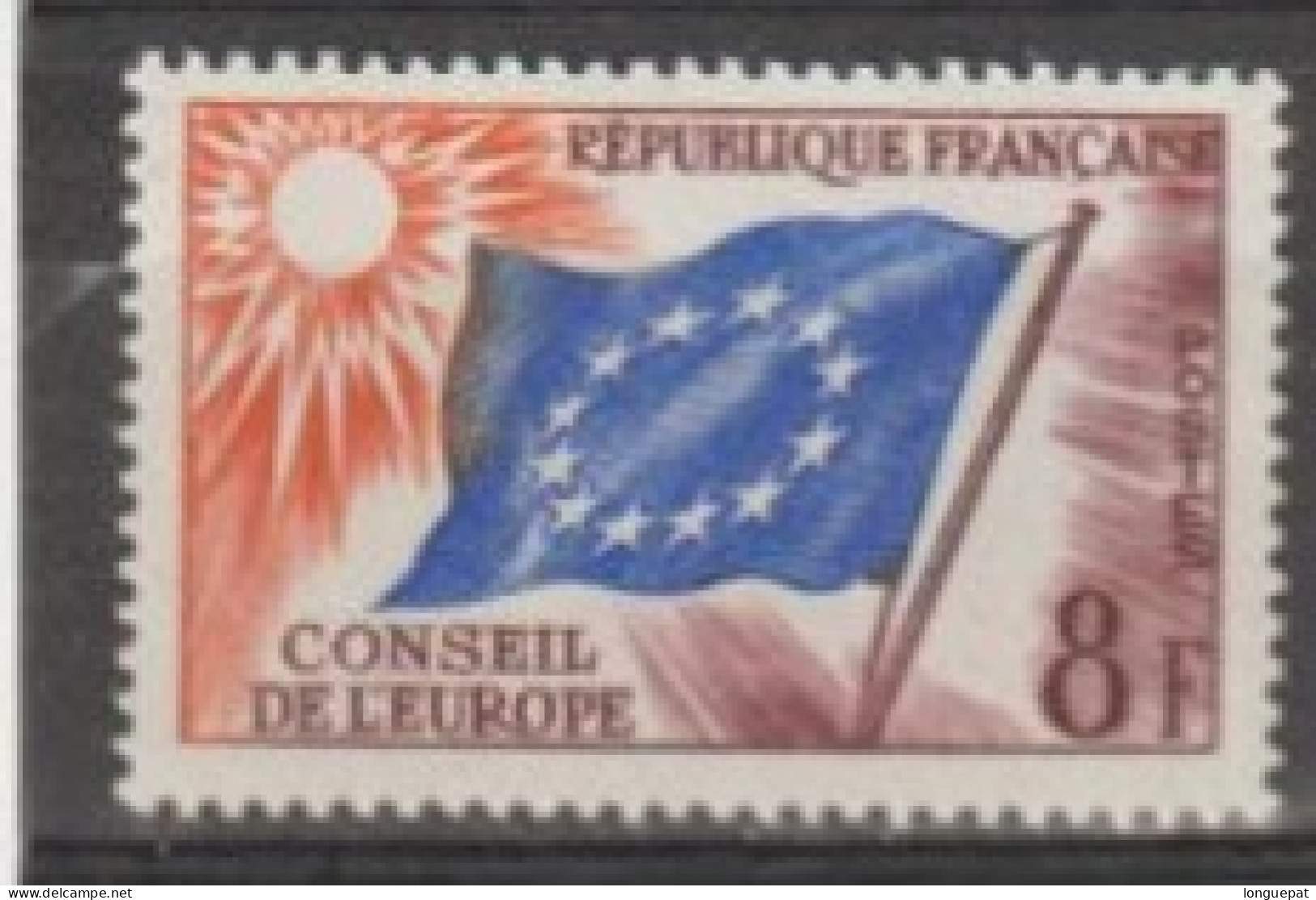 FRANCE - Conseil De L'Europe -Drapeau Du Conseil - Oblitérés