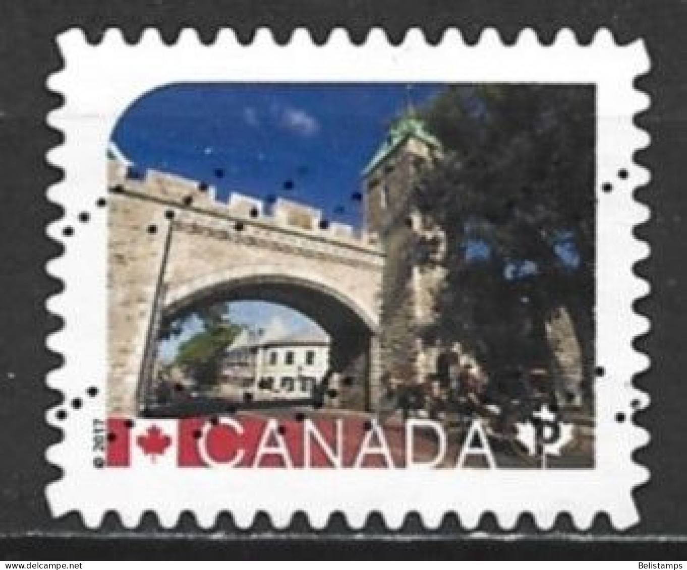 Canada 2017. Scott #2963c (U) UNESCO World Heritage Sites, Historic District Of Old Quebec - Used Stamps