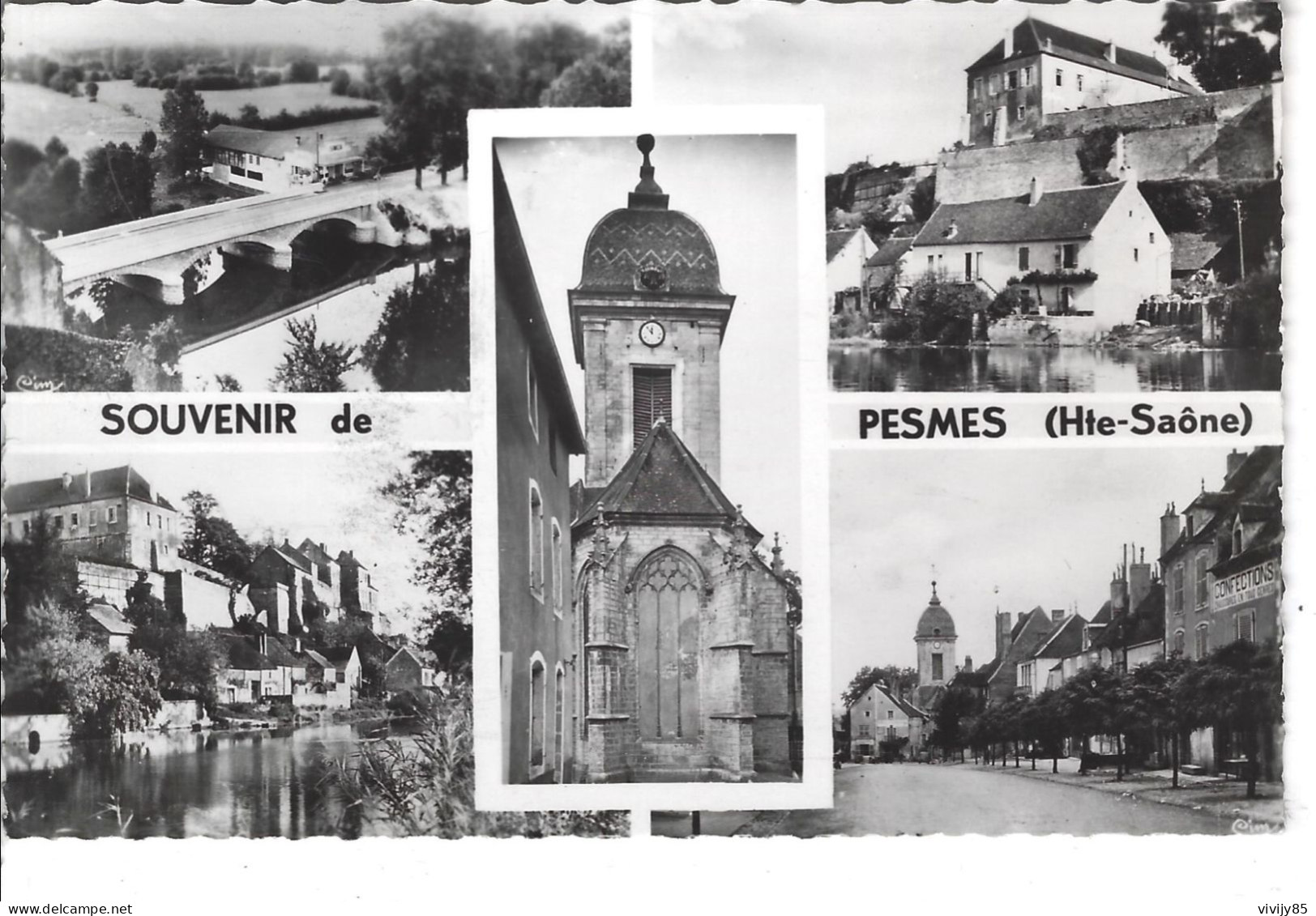 70 - PESMES - T.Belle Carte Multi Vues " Souvenir De " - Pesmes