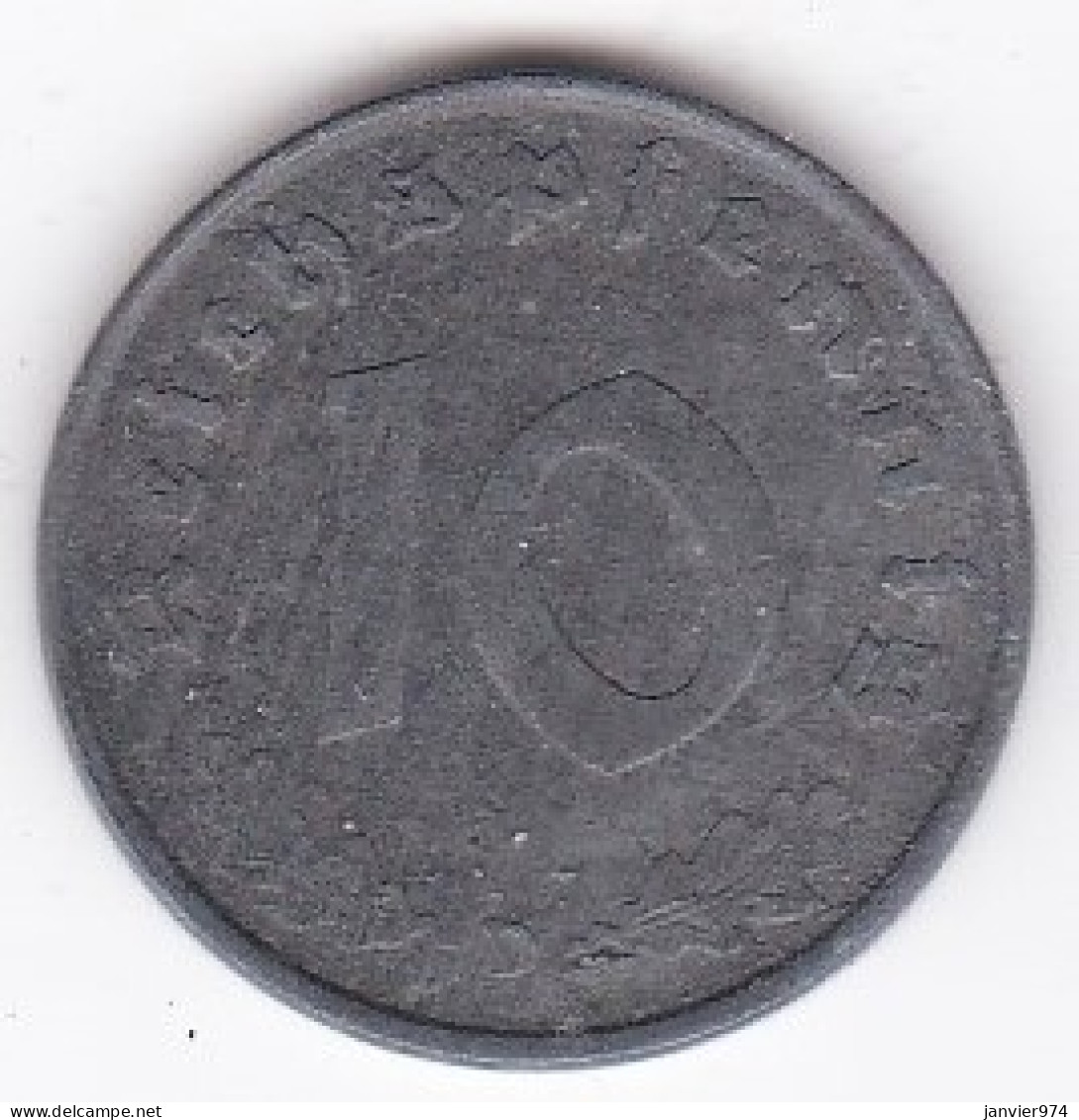 10 Reichspfennig 1941 D MUNICH En Zinc - 10 Reichspfennig