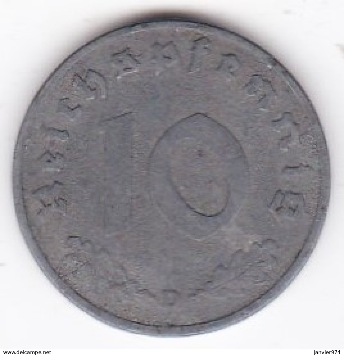 10 Reichspfennig 1941 D MUNICH En Zinc - 10 Reichspfennig