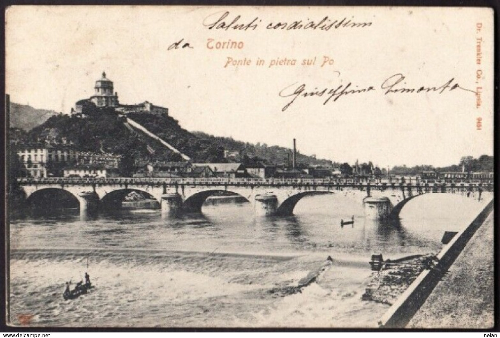 TORINO - PONTE IN PIETRA SUL PO - F.P. - Bruggen