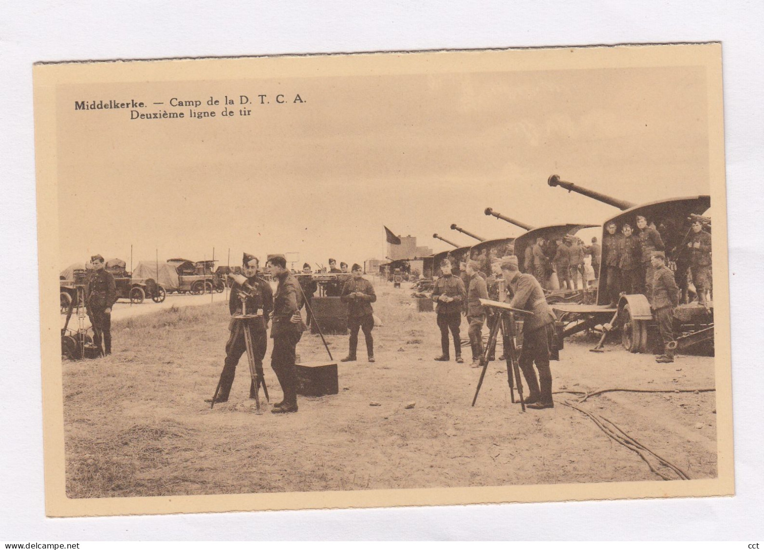 Middelkerke   Camp De La D.T.C.A.   Deuxième Ligne De Tir    MILITAIRE   CANONS - Middelkerke