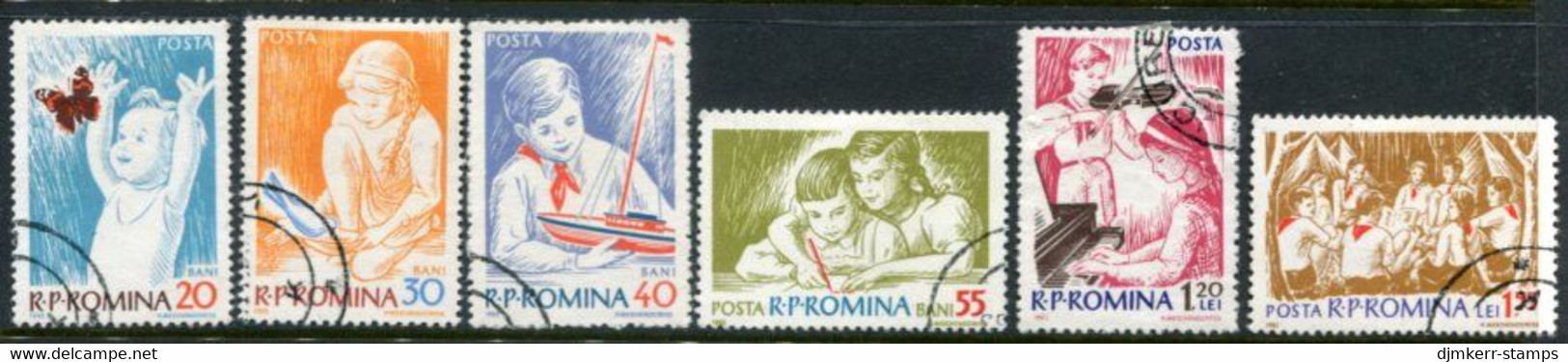 ROMANIA 1962 World Of Children Used.  Michel 2099-104 - Used Stamps