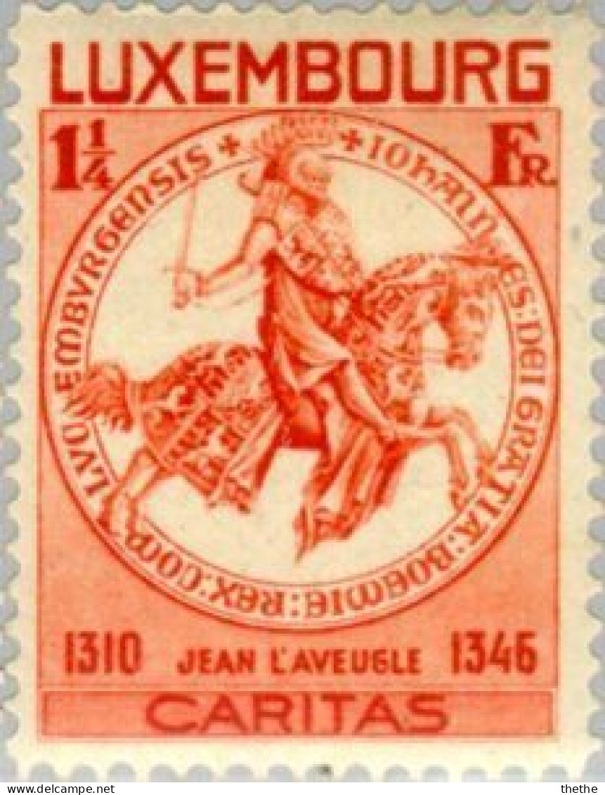 LUXEMBOURG - Sceau Du Comte Jean L'Aveugle (1296-1346) (orange) - Andere & Zonder Classificatie