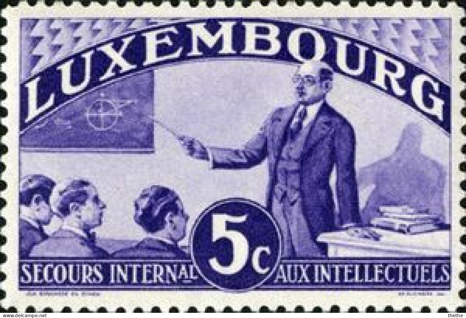 LUXEMBOURG - Instituteur (violet) - Autres & Non Classés