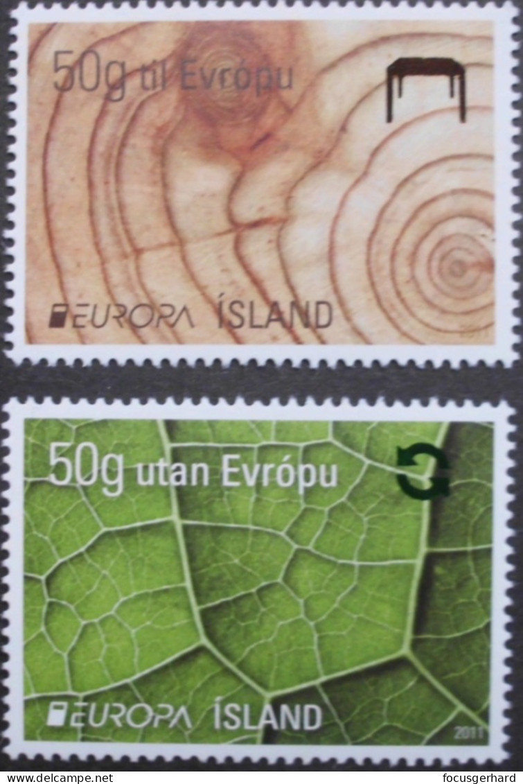 Island   Der Wald   Europa   Cept   2011  ** - 2011