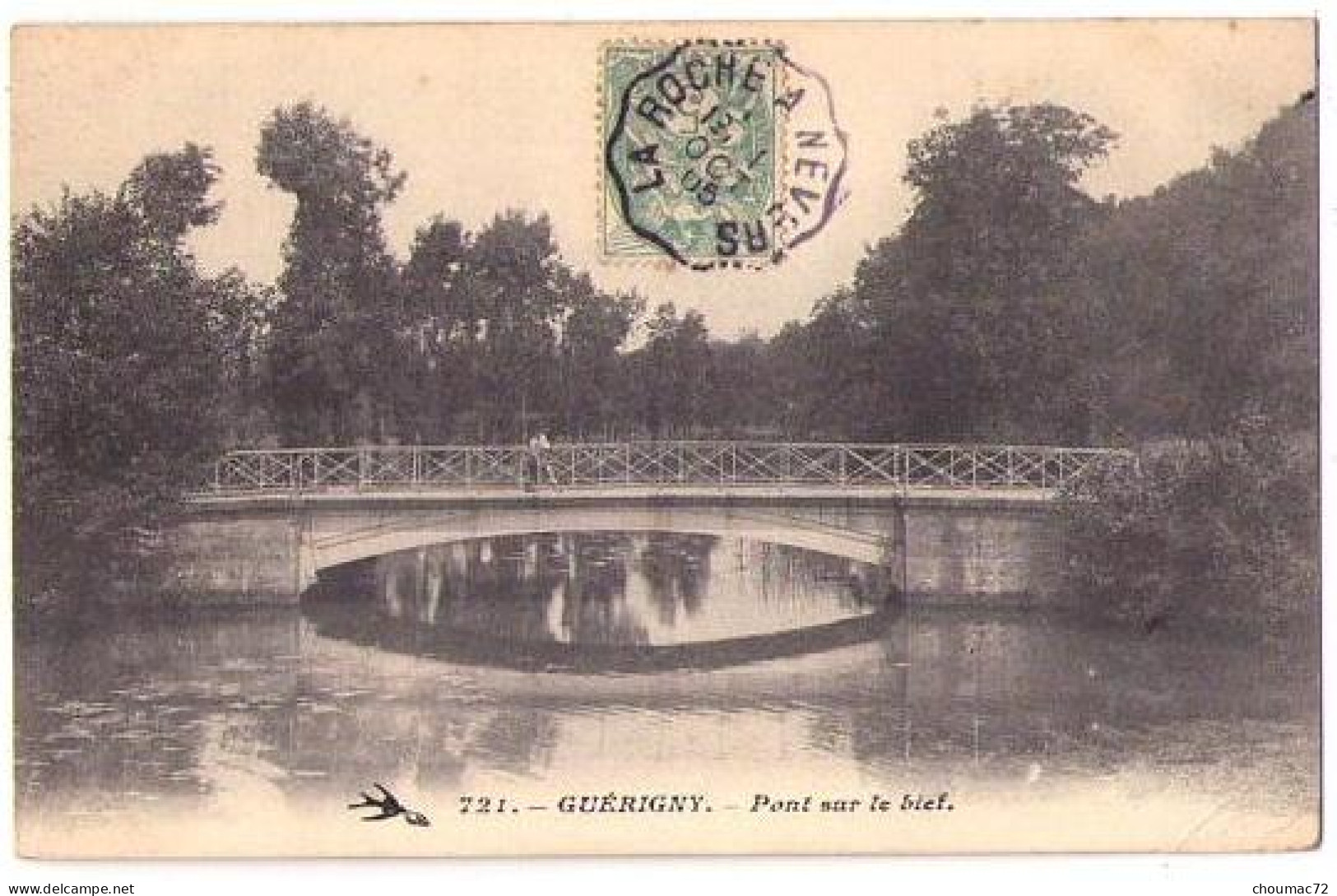 (58) 240, Guerigny, Hirondelle 721, Pont Sur Le Bief, état - Guerigny