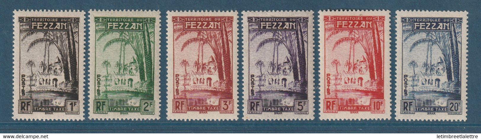 Fezzan - Taxe - YT N° 6 à 11 ** - Neuf Sans Charnière - 1950 - Nuevos
