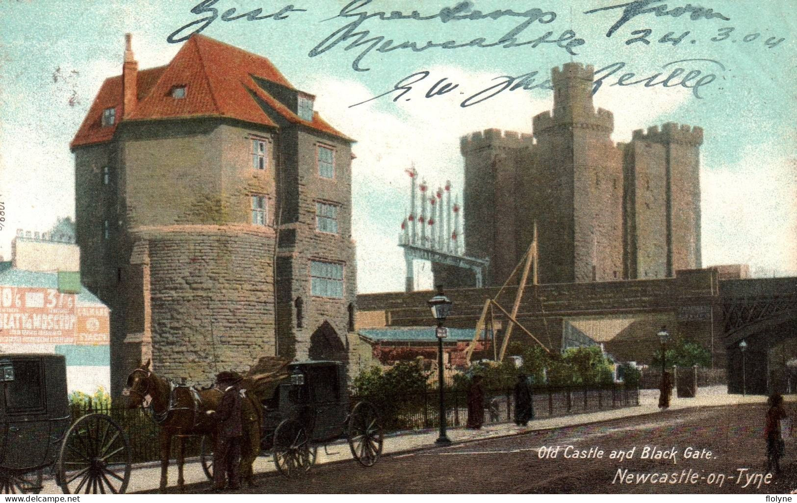 Newcastle On Tyne - Old Castle And Black Gate - Attelage - England Angleterre - Newcastle-upon-Tyne